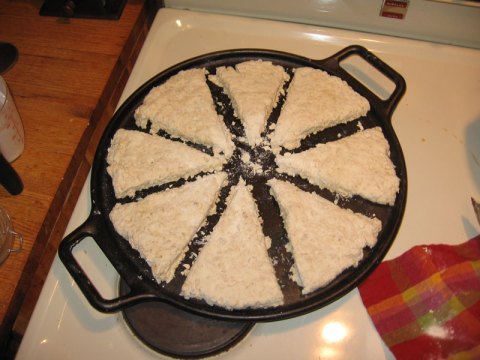 Oat Scones in Pan