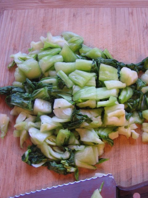 Chopped Bok Choi