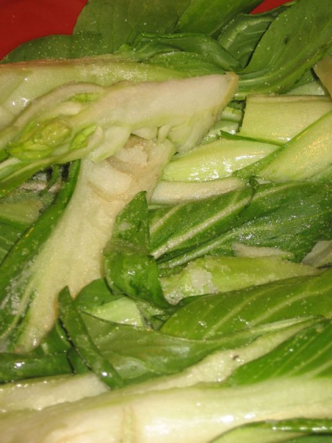 Salted bok choi