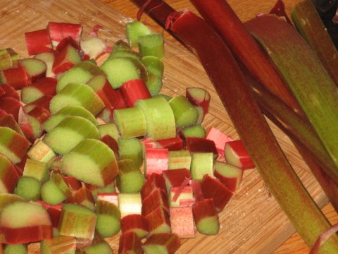 Chopped Rhubarb